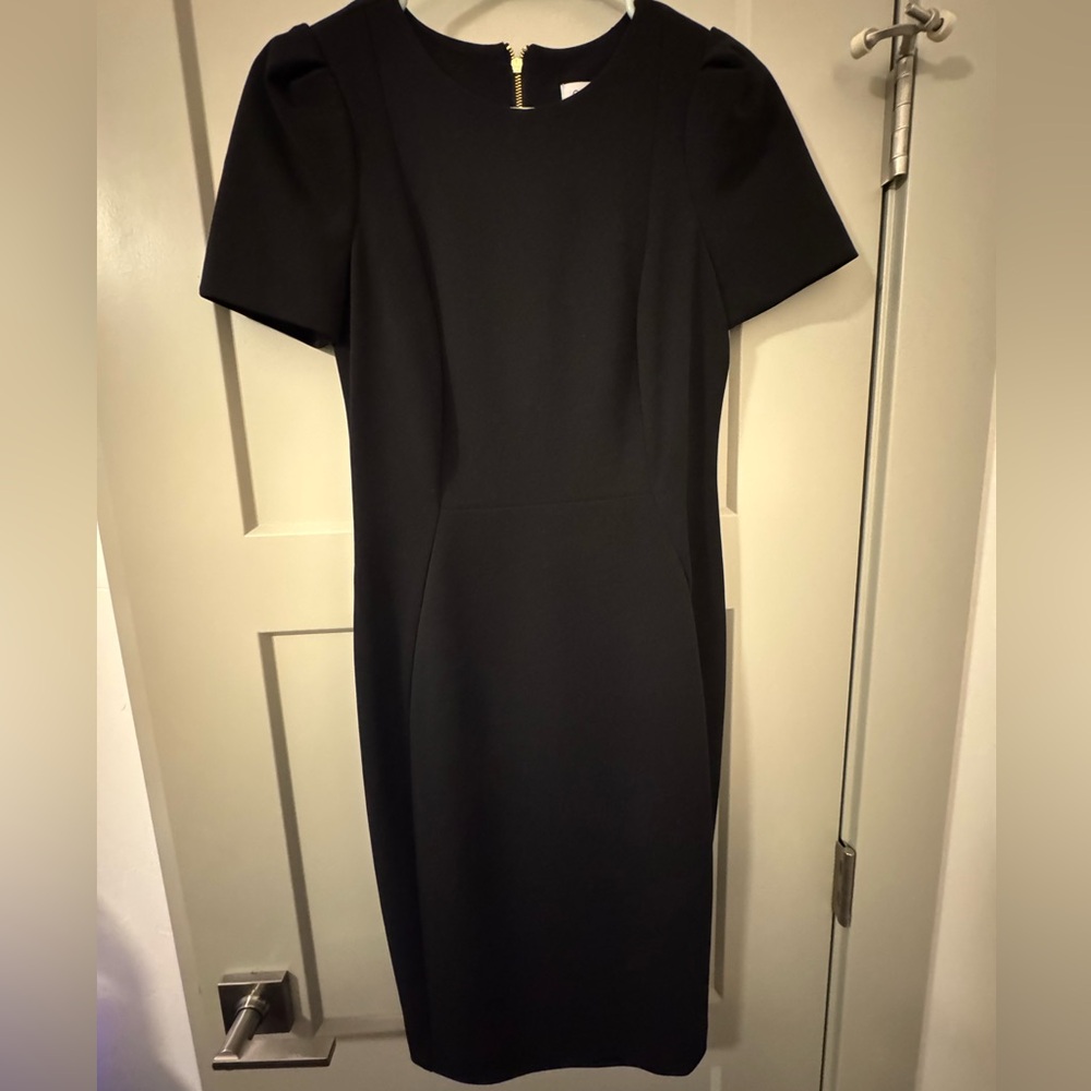 Black Calvin Klein dress Size 4 With Zipper In Back